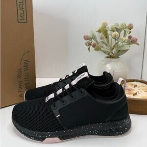 Kuru Atom Walking Comfort Sneaker Jet Black/Misty Lilac Women 12M Tried On